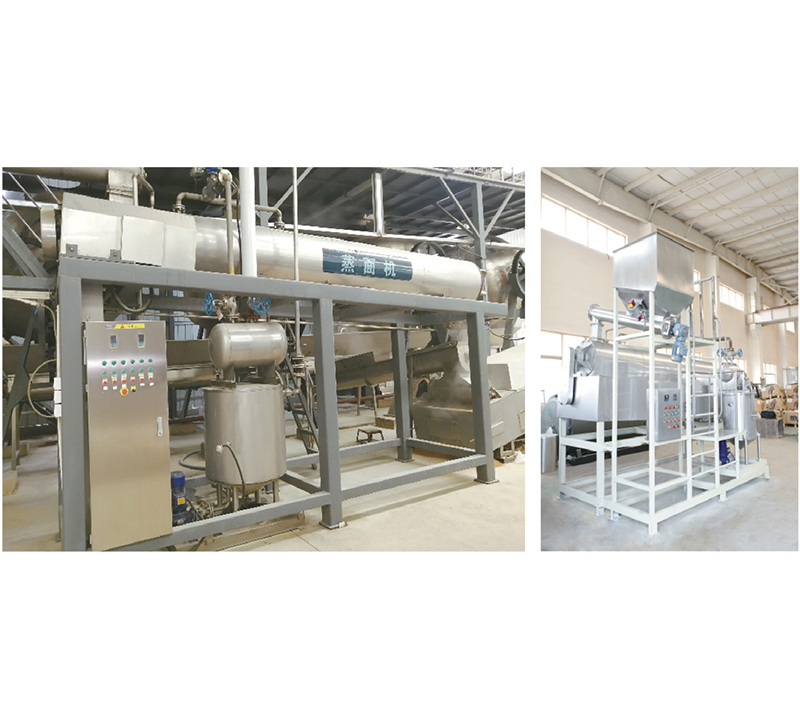 Steaming noodle machine