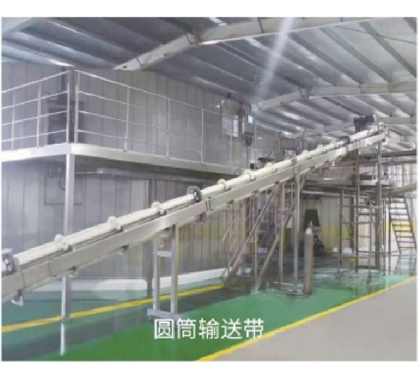 Cylindrical conveyor belt